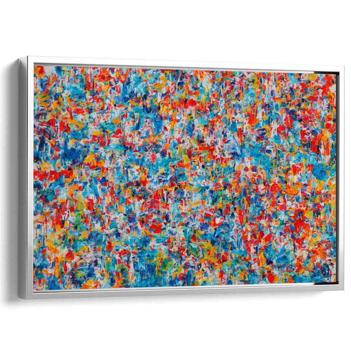 Rebel Hues: Abstract Expressionist Riot of Colors Canvas Art