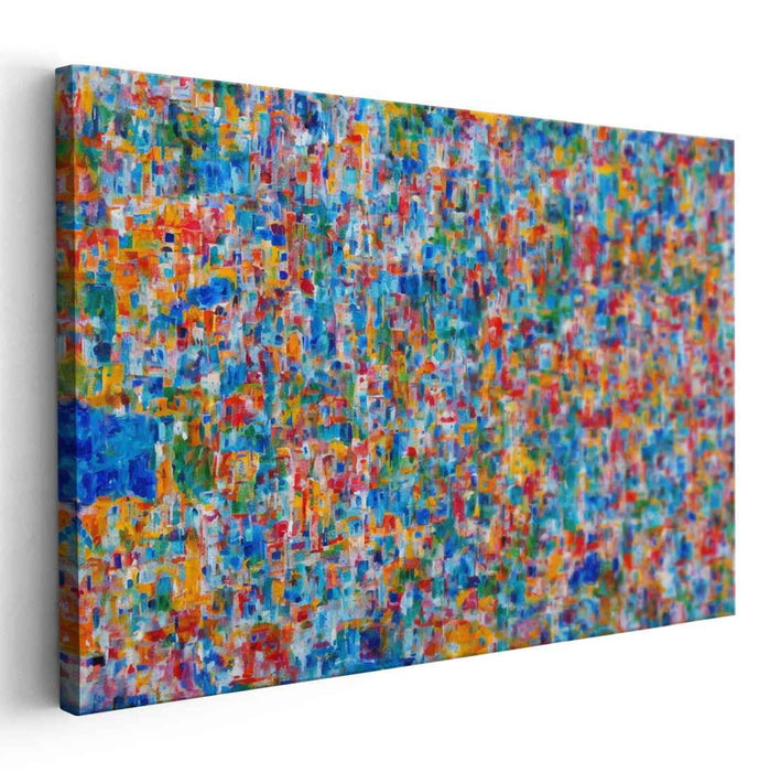 Chromatic Dreamscape Movement: A Colorful Abstract Canvas Art