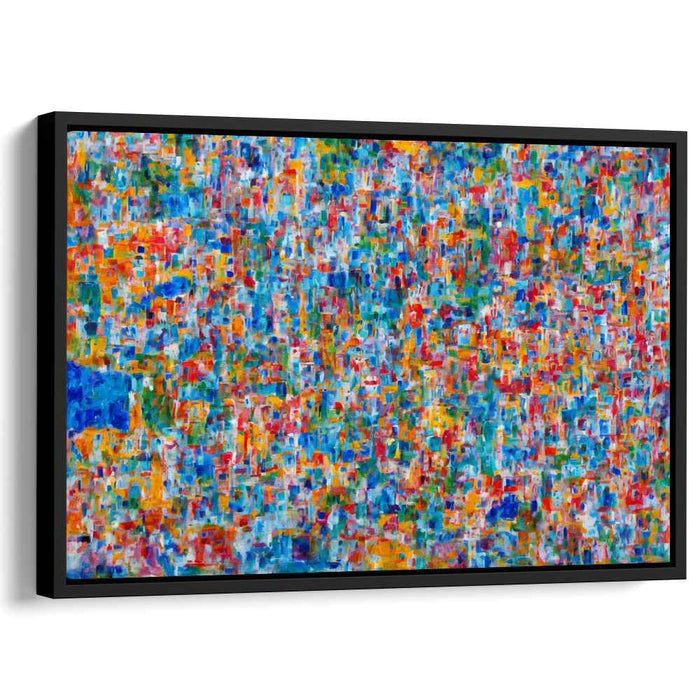 Chromatic Dreamscape Movement: A Colorful Abstract Canvas Art