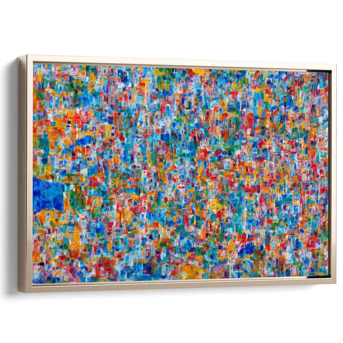 Chromatic Dreamscape Movement: A Colorful Abstract Canvas Art