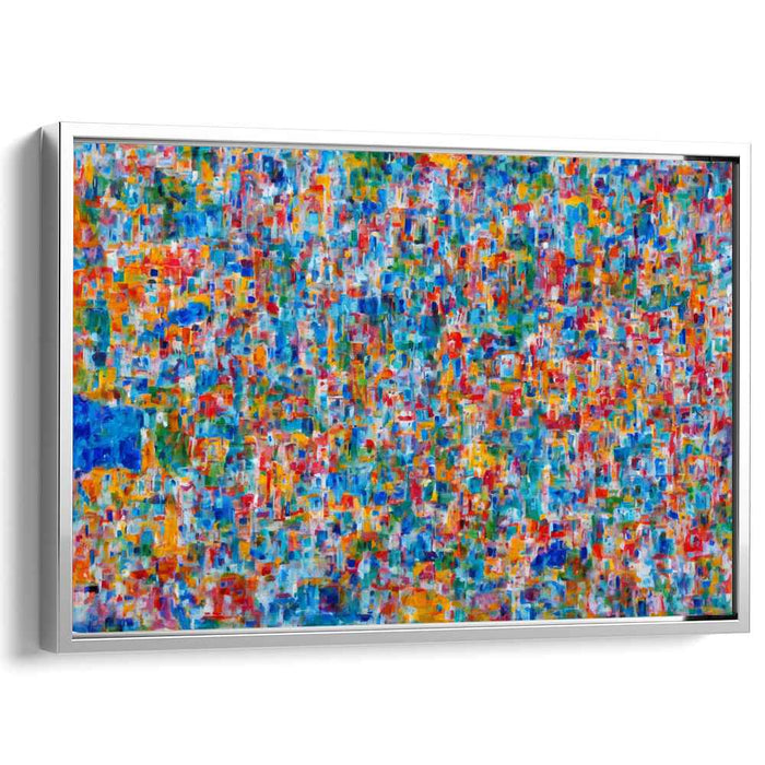 Chromatic Dreamscape Movement: A Colorful Abstract Canvas Art