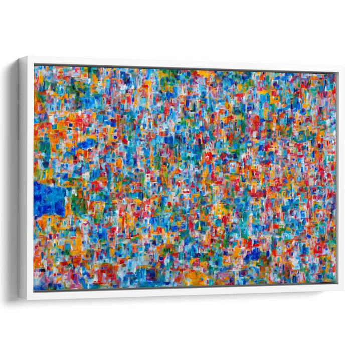 Chromatic Dreamscape Movement: A Colorful Abstract Canvas Art