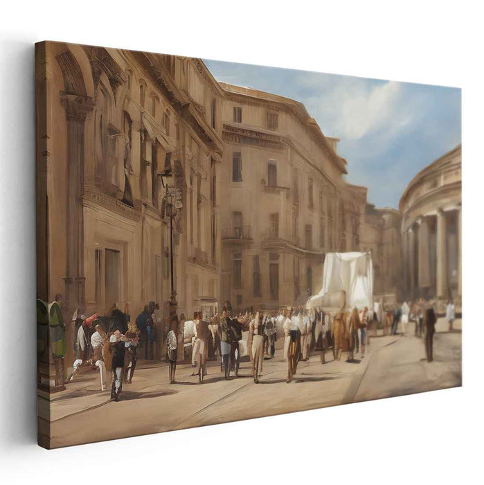 Historical Cityscape: A Glimpse into Urban Life