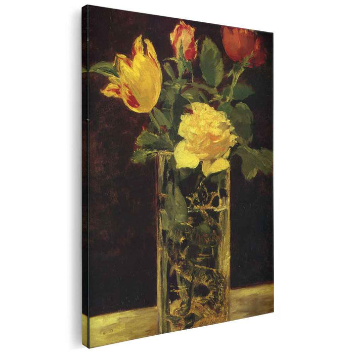 Rose and tulip (1882) by Edouard Manet
