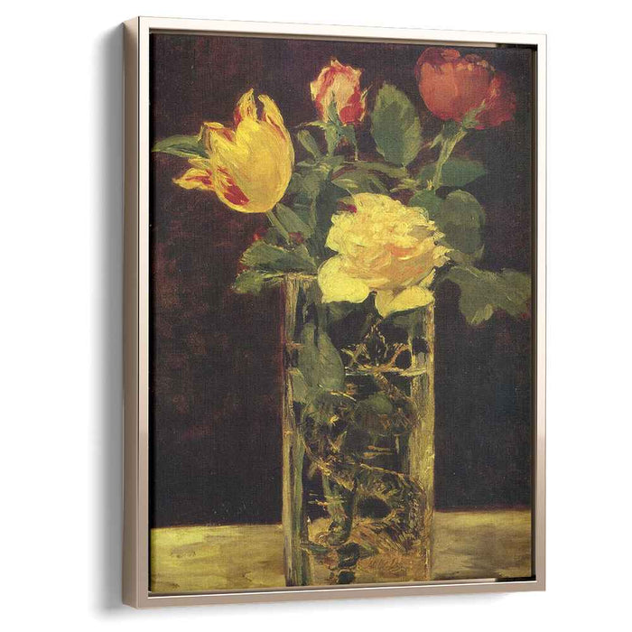 Rose and tulip (1882) by Edouard Manet