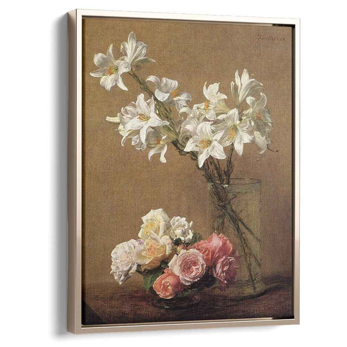 Roses and Lilies (1888) by Henri Fantin-Latour