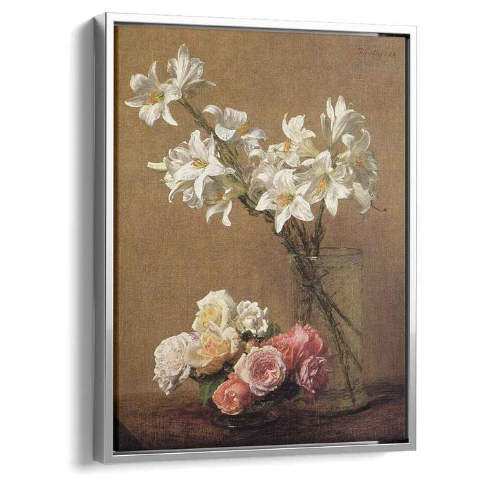 Roses and Lilies (1888) by Henri Fantin-Latour