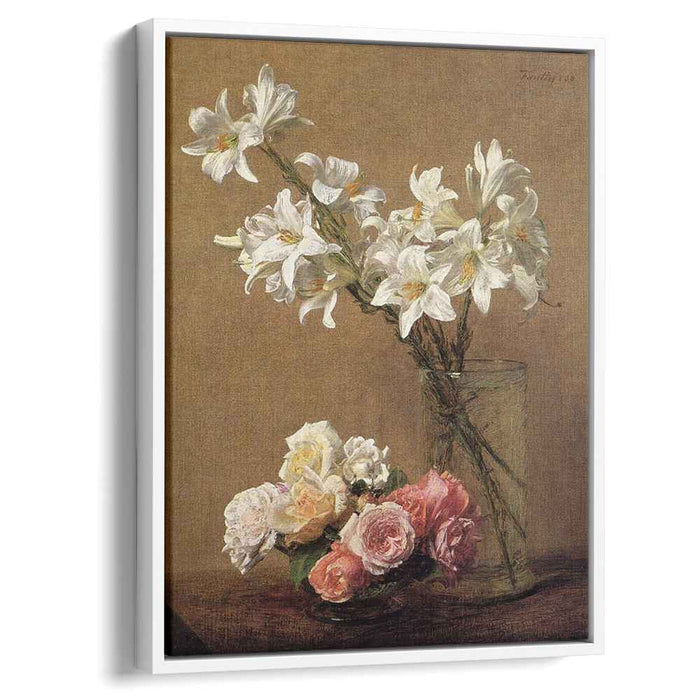 Roses and Lilies (1888) by Henri Fantin-Latour