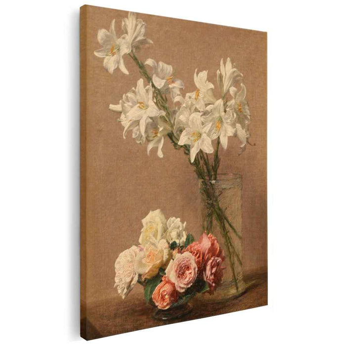 Roses and Lilies by Henri Fantin-Latour
