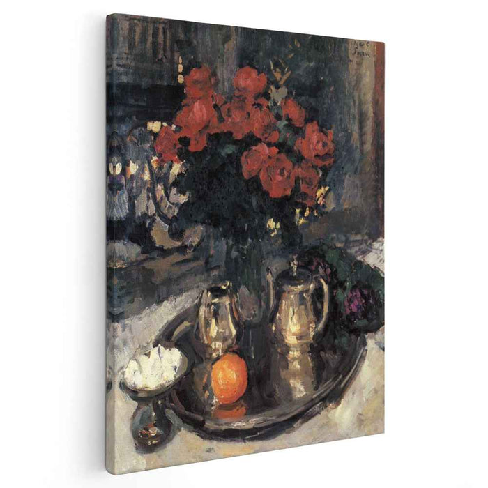 Roses and violets (1912) by Konstantin Korovin