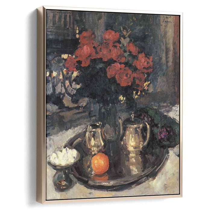 Roses and violets (1912) by Konstantin Korovin