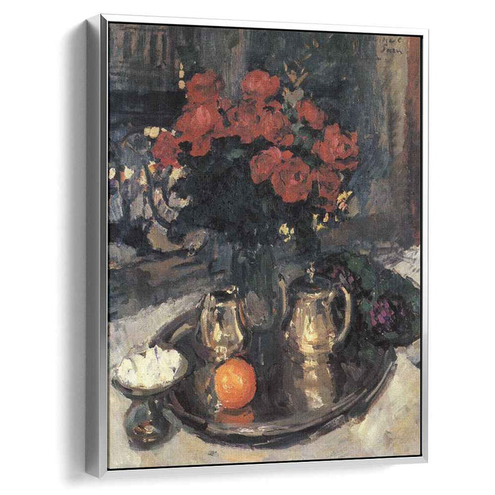 Roses and violets (1912) by Konstantin Korovin