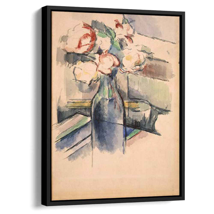 Roses in a Bottle (1904) by Paul Cezanne