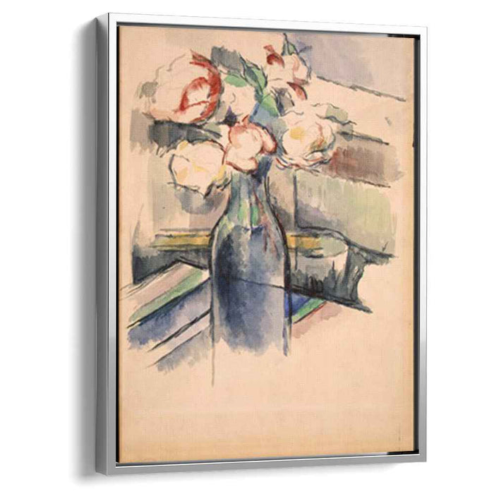 Roses in a Bottle (1904) by Paul Cezanne