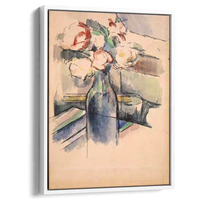 Roses in a Bottle (1904) by Paul Cezanne