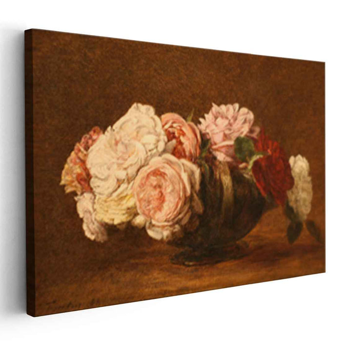 Roses in a Bowl (1883) by Henri Fantin-Latour