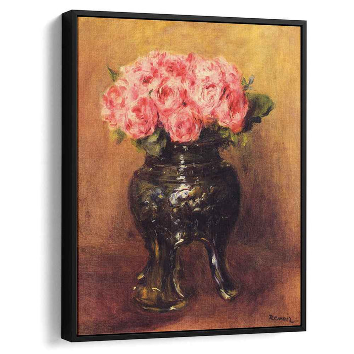 Roses in a China Vase (1876) by Pierre-Auguste Renoir