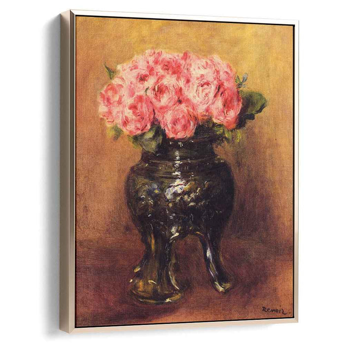 Roses in a China Vase (1876) by Pierre-Auguste Renoir