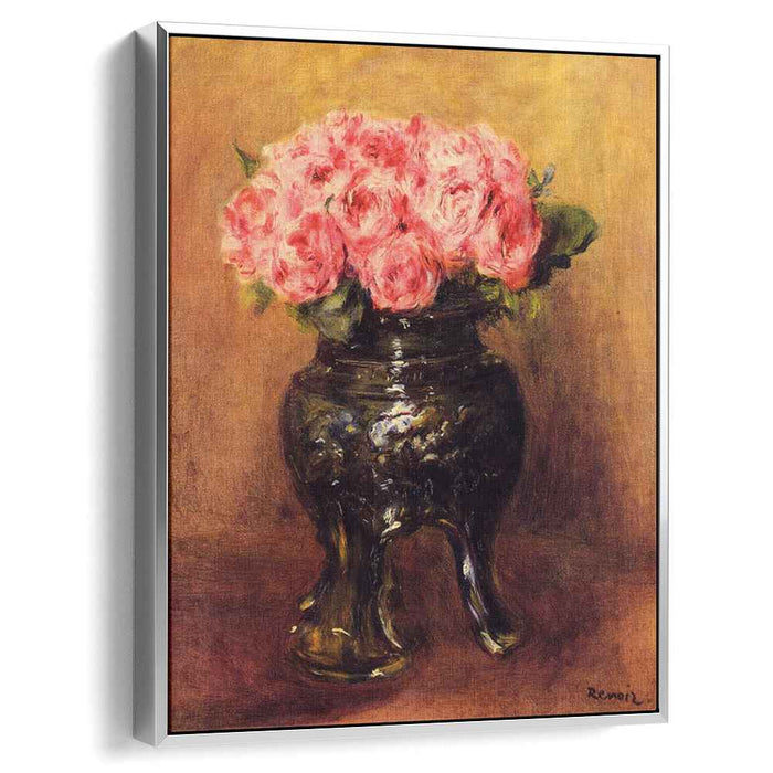 Roses in a China Vase (1876) by Pierre-Auguste Renoir