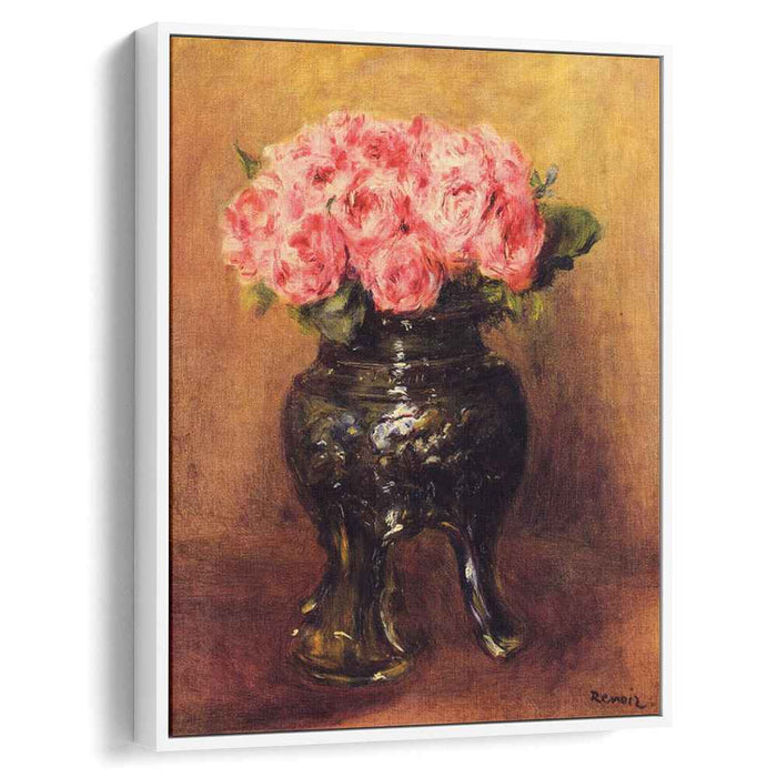 Roses in a China Vase (1876) by Pierre-Auguste Renoir