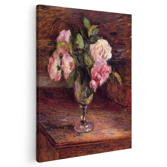 Roses in a Glass (1877) by Camille Pissarro