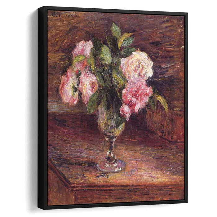 Roses in a Glass (1877) by Camille Pissarro