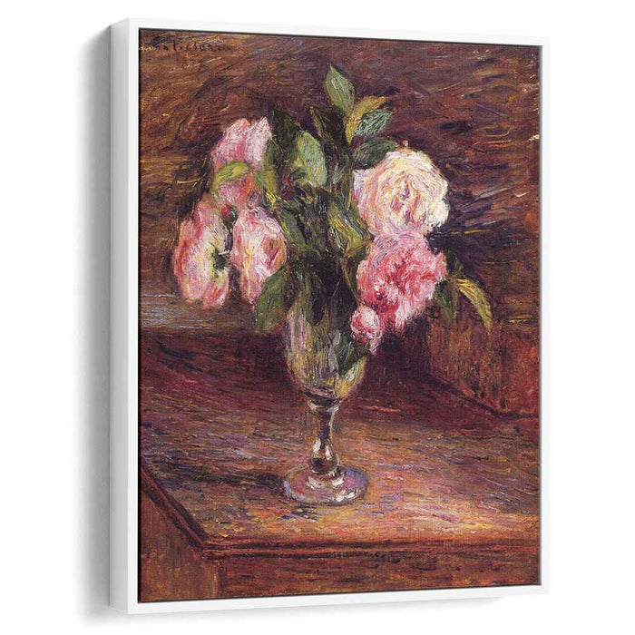 Roses in a Glass (1877) by Camille Pissarro