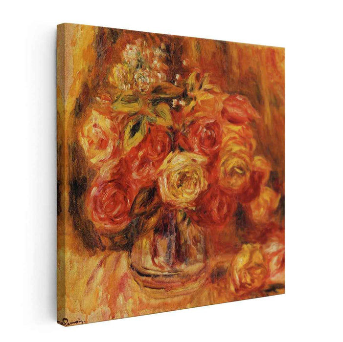 Roses in a Vase (1912) by Pierre-Auguste Renoir