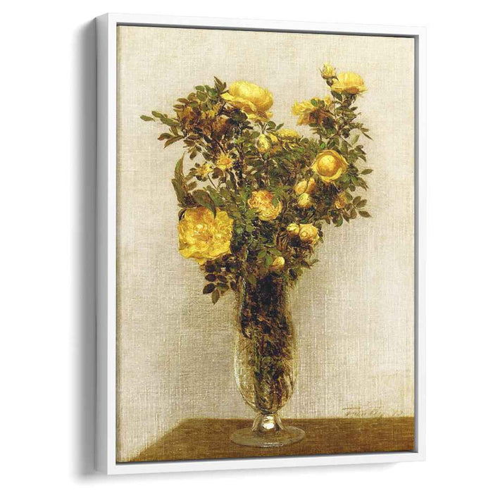 Roses Lying on Gold Velvet by Henri Fantin-Latour