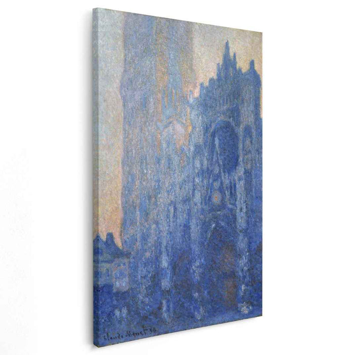 Rouen Cathedral Façade and Tour d'Albane (Morning Effect) (1894) by Claude Monet