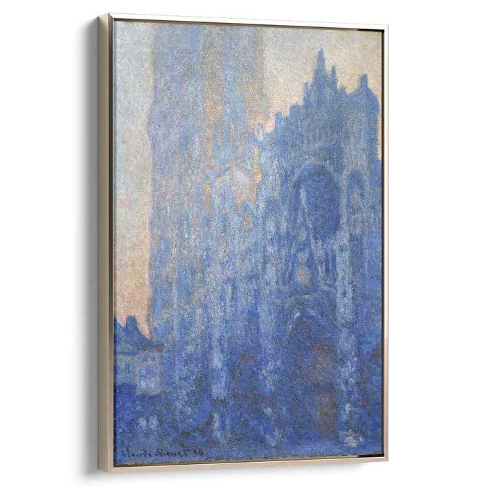 Rouen Cathedral Façade and Tour d'Albane (Morning Effect) (1894) by Claude Monet