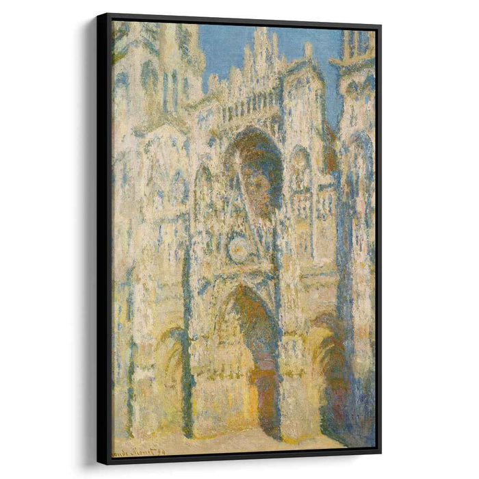 Rouen Cathedral, the Portal and the Tower d`Allban on the Sun by Claude Monet