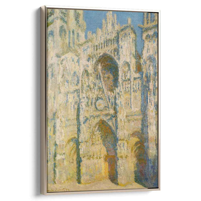 Rouen Cathedral, the Portal and the Tower d`Allban on the Sun by Claude Monet