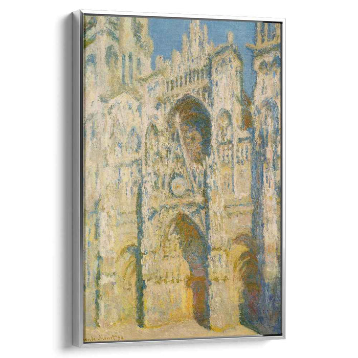 Rouen Cathedral, the Portal and the Tower d`Allban on the Sun by Claude Monet