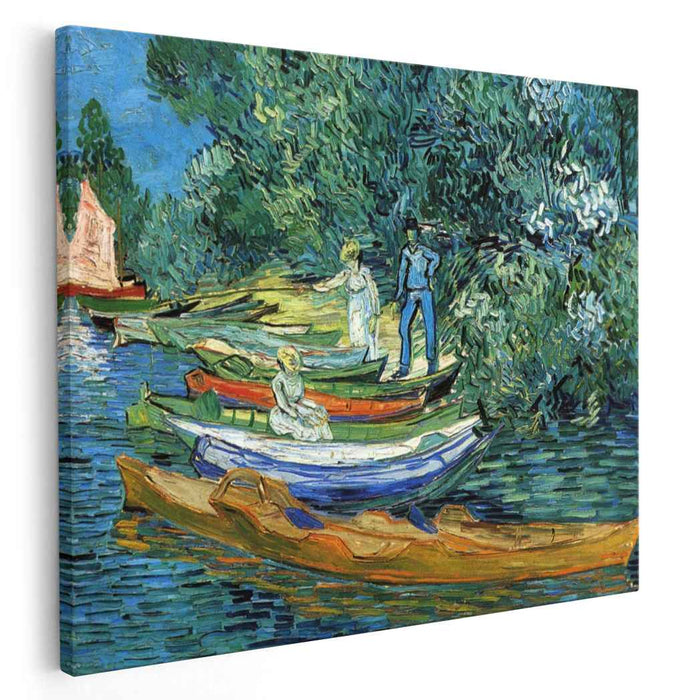 Rowing Boats on the Banks of the Oise at Auvers (1890) by Vincent van Gogh