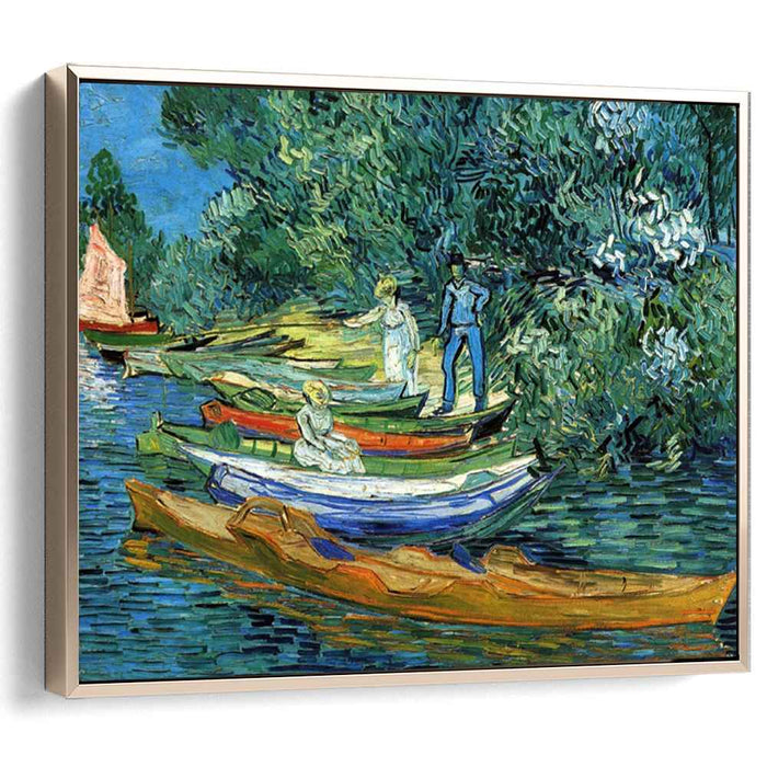 Rowing Boats on the Banks of the Oise at Auvers (1890) by Vincent van Gogh