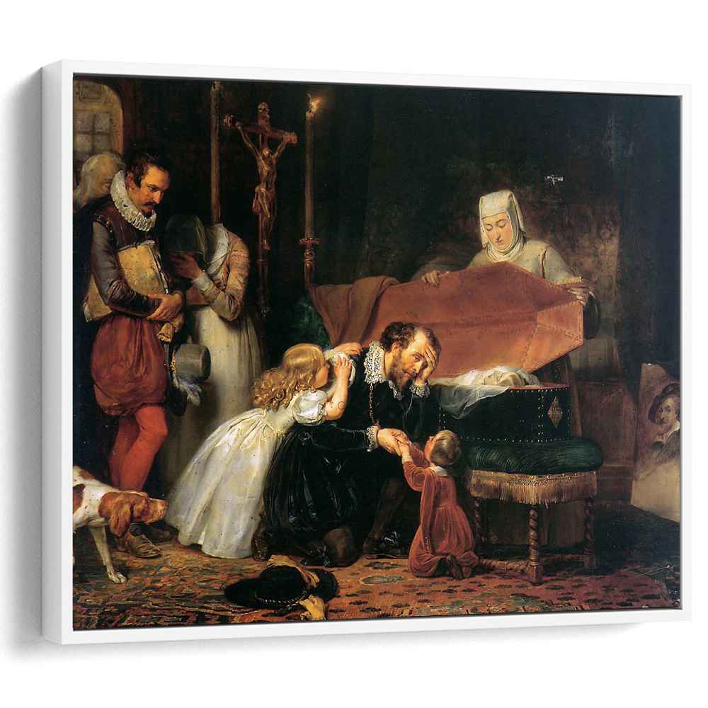 Rubens mourning his wife by Anthony van Dyck - Canvas Artwork — Kanvah