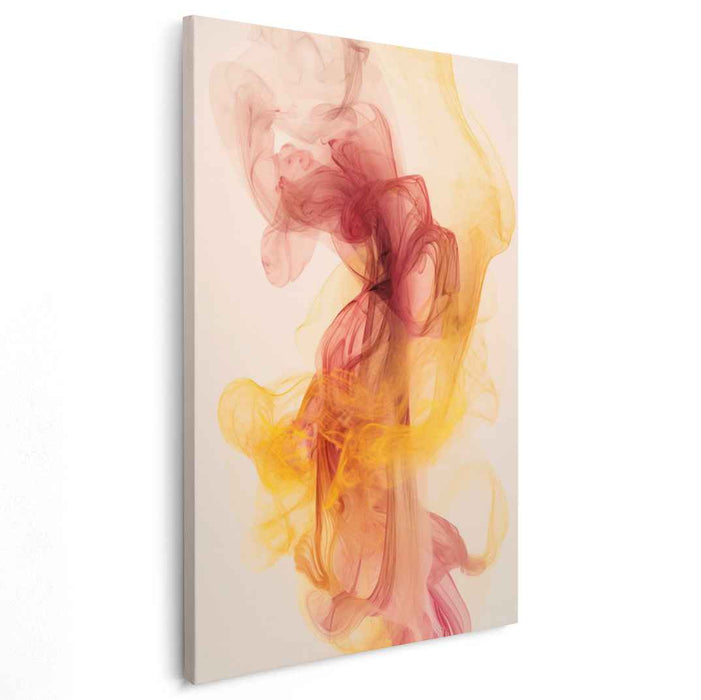 Color Cascades: Abstract Flowing Colors Canvas Art Print
