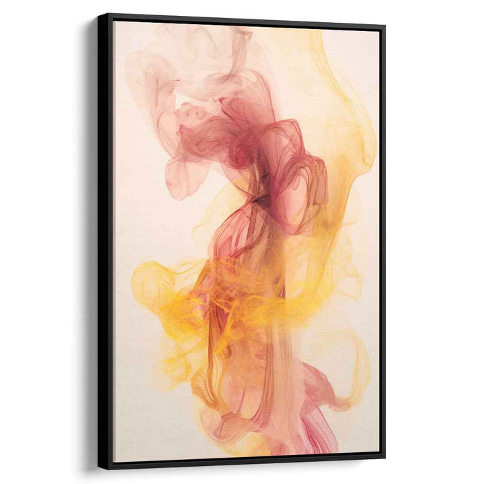 Color Cascades: Abstract Flowing Colors Canvas Art Print