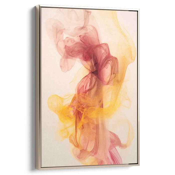 Color Cascades: Abstract Flowing Colors Canvas Art Print