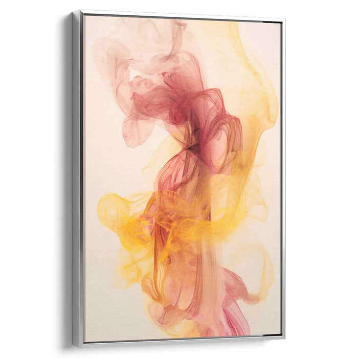Color Cascades: Abstract Flowing Colors Canvas Art Print