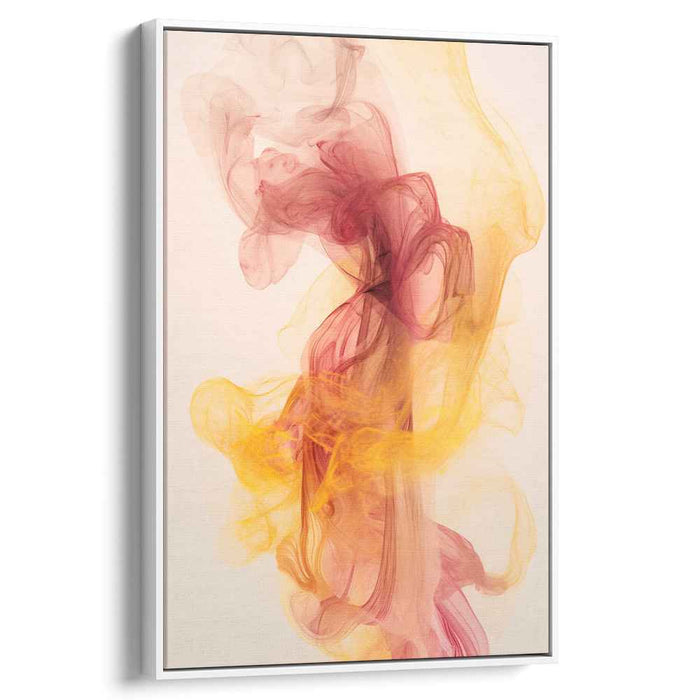 Color Cascades: Abstract Flowing Colors Canvas Art Print