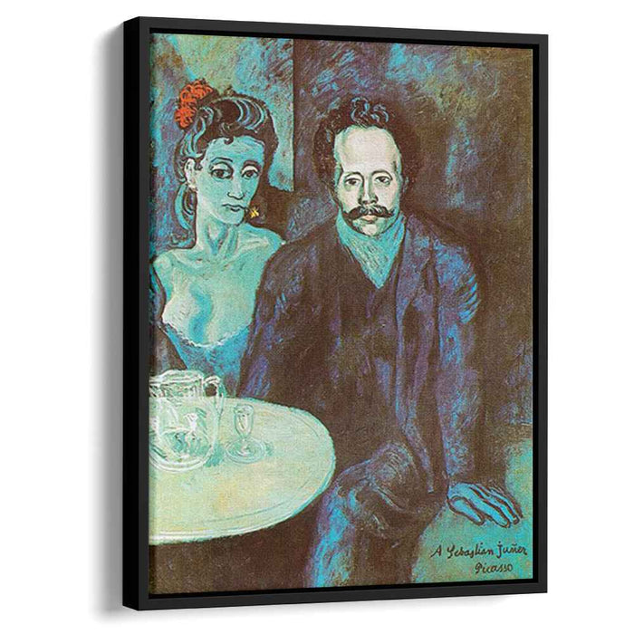 S. Junyer-Vidal with woman beside him (1903) by Pablo Picasso