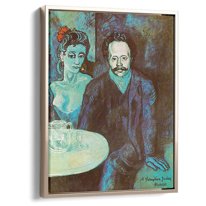 S. Junyer-Vidal with woman beside him (1903) by Pablo Picasso