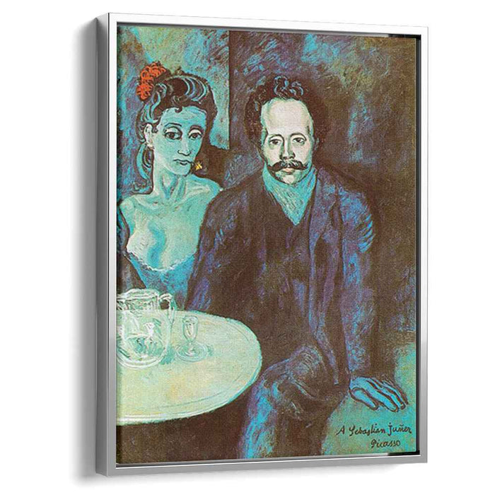 S. Junyer-Vidal with woman beside him (1903) by Pablo Picasso