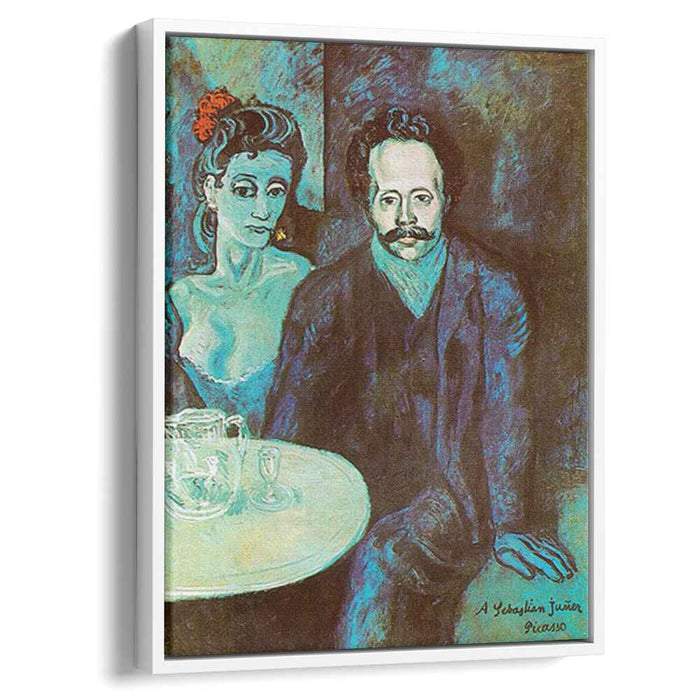 S. Junyer-Vidal with woman beside him (1903) by Pablo Picasso