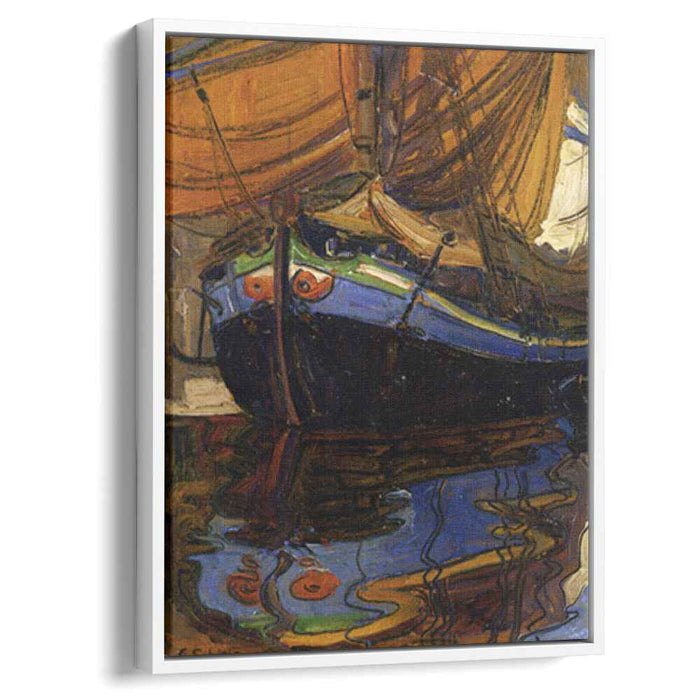 Sailing Boat with Reflection in the Water (1908) by Egon Schiele