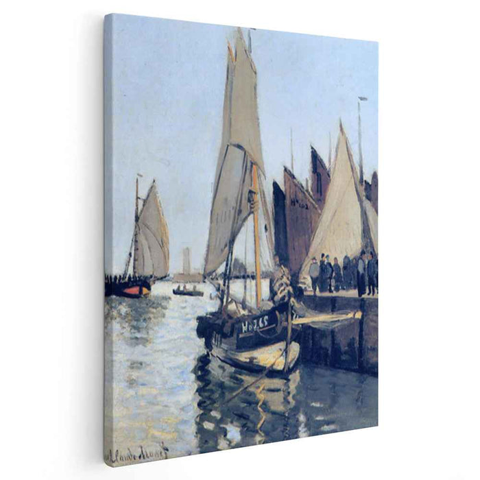 Sailing Boats at Honfleur (1866) by Claude Monet