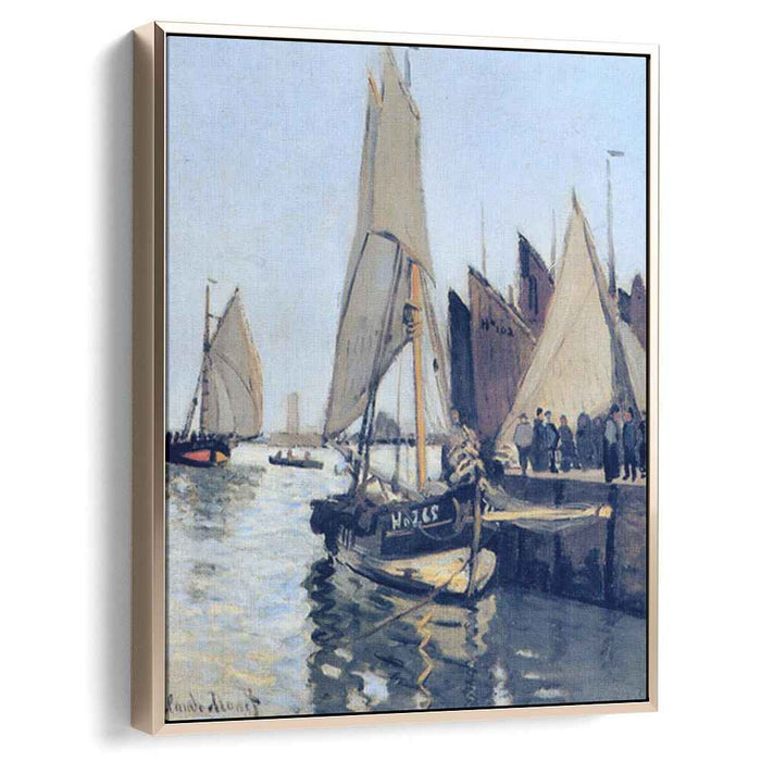 Sailing Boats at Honfleur (1866) by Claude Monet