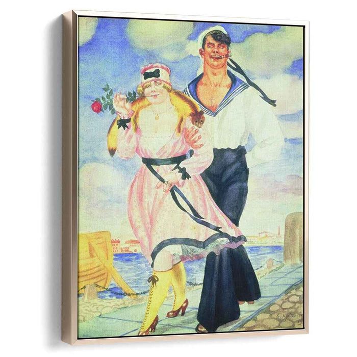 Sailor and His Girl (1920) by Boris Kustodiev